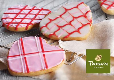 Freshly Baked 6 Packs of Valentine's Day Cookies are Now Available at Panera Bread