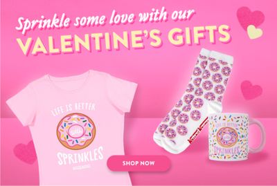 Krispy Kreme Offers New Online Valentine's Day Merch with the Sprinkles Collection for a Limited Time