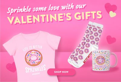 Krispy Kreme Offers New Online Valentine's Day Merch with the Sprinkles Collection for a Limited Time