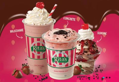 Rita's Italian Ice Serves Up Chocolate-Covered Strawberry Milkshakes, Sundaes and Concrete Mixers this February