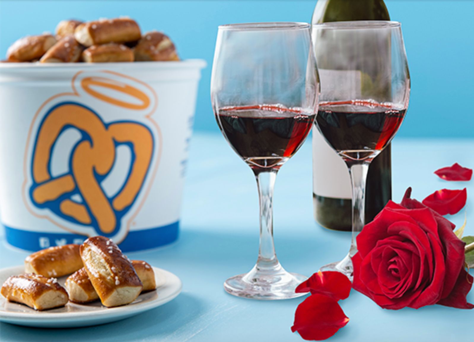 Save $5 Off Pretzel Buckets with In-app Purchases this Valentine's Day at Auntie Anne's Pretzels Save $5 Off Pretzel Buckets with In-app Purchases this Valentine's Day at Auntie Anne's Pretzels