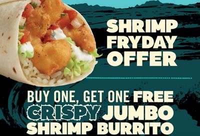 February 26 Only: Buy 1 Crispy Jumbo Shrimp Burrito and Get 1 for Free with at Del Taco (In-app Only)