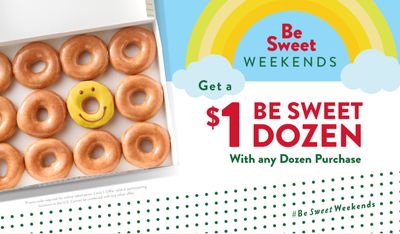 BE SWEET WEEKEND BUY ONE GET ONE FREE DOZEN DONUT DEAL