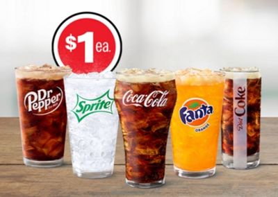 $1 Any Size Soft Drink & $2 Small McCafé Drinks Steal Deals!