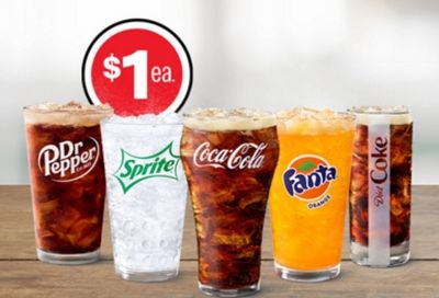 $1 Any Size Soft Drink & $2 Small McCafé Drinks Steal Deals!