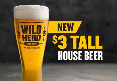 Buffalo Wild Wings Offers $3 Tall House Beer with the Wild Herd Kölsch by Goose Island