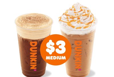 New Pumpkin Cream Cold Brew and Pumpkin Spice Signature Latte Now Available at Dunkin’ Donuts