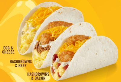 Del Taco Launches 3 New Double Cheese Breakfast Tacos