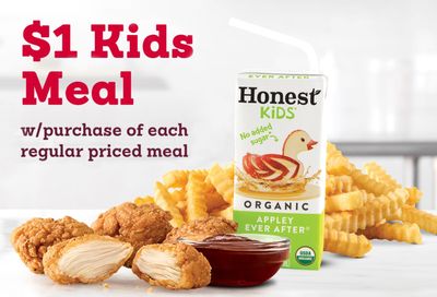 Get 1 Kids Meal for $1 When You Buy 1 Regularly Priced Meal at Arby’s for a Limited Time Only