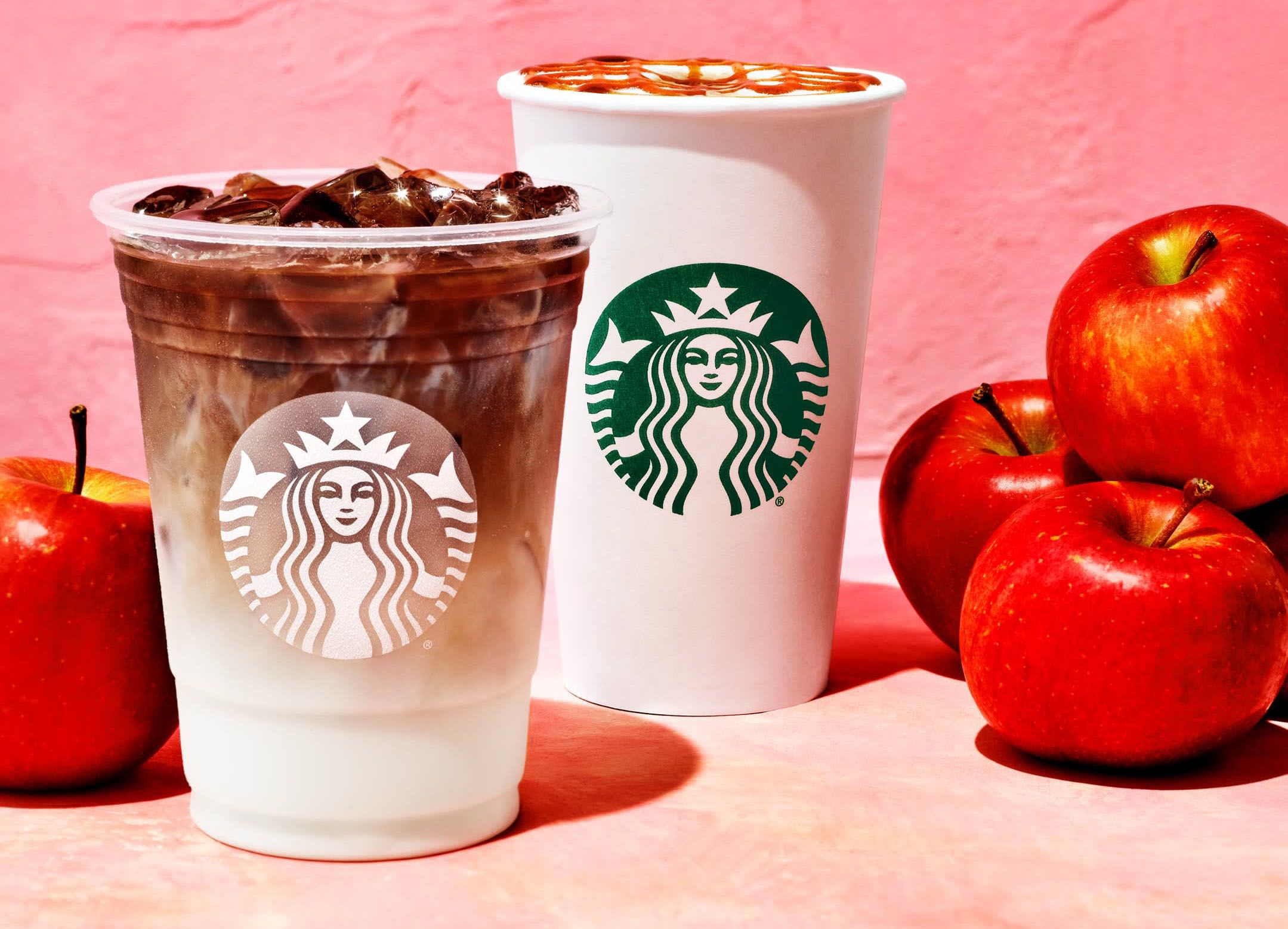 The New Apple Crisp Macchiato and the Iced Apple Crisp Macchiato Arrive at Starbucks