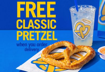 Get a Free Classic Pretzel with Your Next Online Delivery Order at Auntie Anne’s Pretzels for a Limited Time