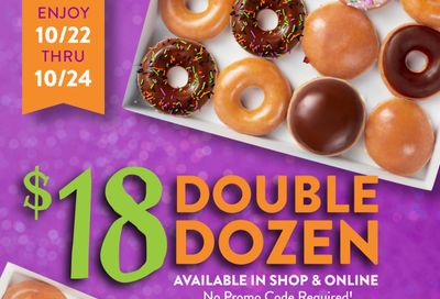 Krispy Kreme Offers Rewards Members an $18 Double Dozen Doughnuts this Weekend