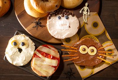 Shmear Society Members Can Score 20% Off a Baker’s Dozen Box at Einstein Bros. Bagels to Create Spooky Boo Bagels At Home