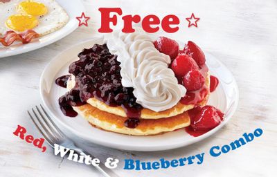 Veterans and Active Duty Military Will Get a Free Red, White and Blueberry Pancake Combo In-restaurant at IHOP November 11