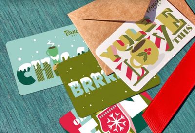 Buy $50 in Panera Bread Gift Cards and Receive a Free $10 Bonus Card Through to December 31