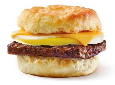 This November Get $1 Breakfast Sandwiches at Wendy's Including the Sausage or Bacon, Egg & Cheese Biscuit