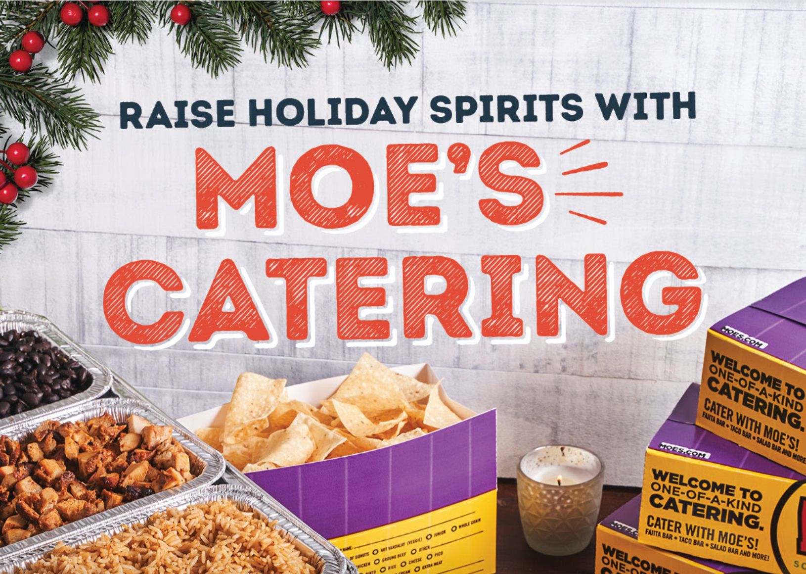 Earn $30 in Moe Rewards with a $250+ Catering Order this December at Moe’s Southwest Grill Earn $30 in Moe Rewards with a $250+ Catering Order this December at Moe’s Southwest Grill