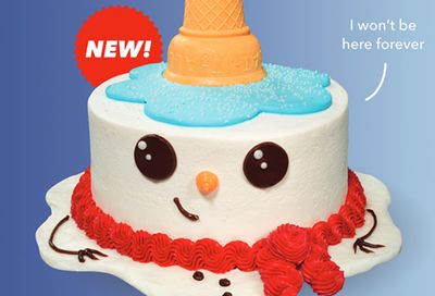 Black Friday Free Ice Cream Cake Give-away: First 1000 People will Receive a Free Brrr the Snowman Cake Online with Promo Code at Baskin-Robbins