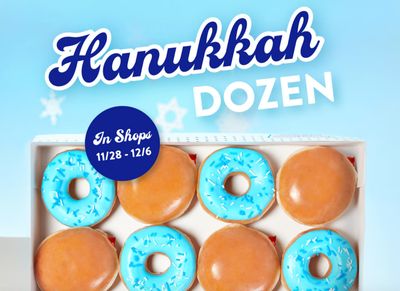 Hanukkah Dozen Now Available at Select Krispy Kreme Shops for a Limited Time