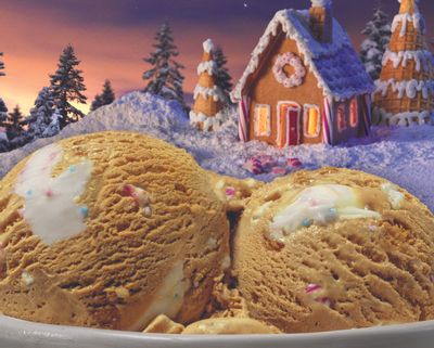 Baskin-Robbins Crafts their New Gingerbread House Ice Cream as December’s Flavor of the Month