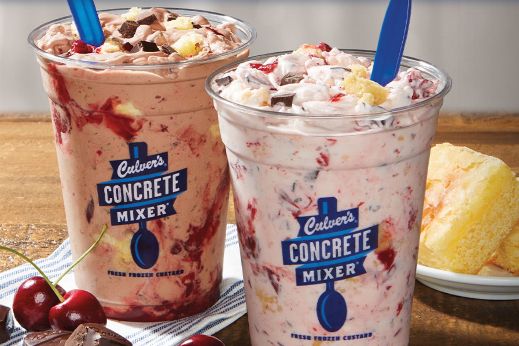 Culver’s Launches the Decadent New Cherry Chip Butter Cake Concrete Mixer 