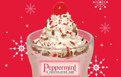 Seasonal Peppermint Chocolate Chip Milkshake Returns to Steak ’n Shake