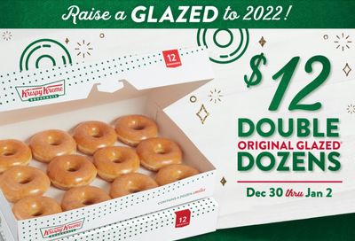 2 Original Glazed Dozens are Only $12 Over New Years at Krispy Kreme