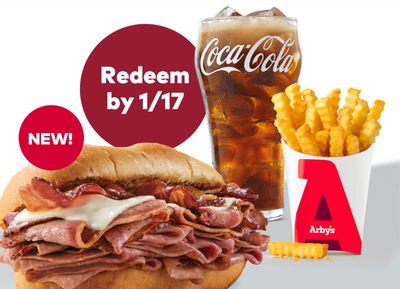 Claim a Free Small Drink and Fries with the Purchase of Arby’s New Brisket Bacon 'N Beef Dip Sandwich Through Your Arby’s Account 