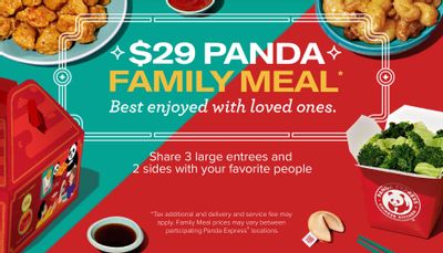The Popular $29+ Panda Family Meal Lands at Panda Express for a Limited Time