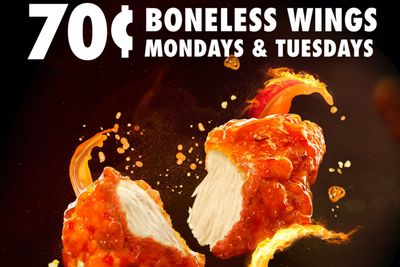 Save with Wingstop’s $0.70 Boneless Chicken Wings Deal on Mondays and Tuesdays 