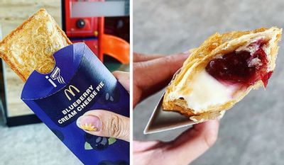 McDonald’s Heralds the Limited Time Return of their Sweet Blueberry and Creme Pie