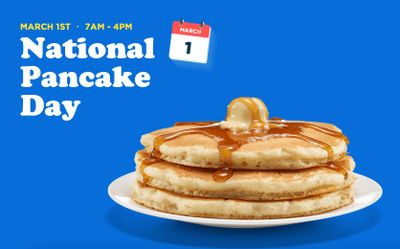IHOP to Give Away 3 Free Pancakes per Dine-in Customer on National Pancake Day from 7 AM to 4 PM on March 1