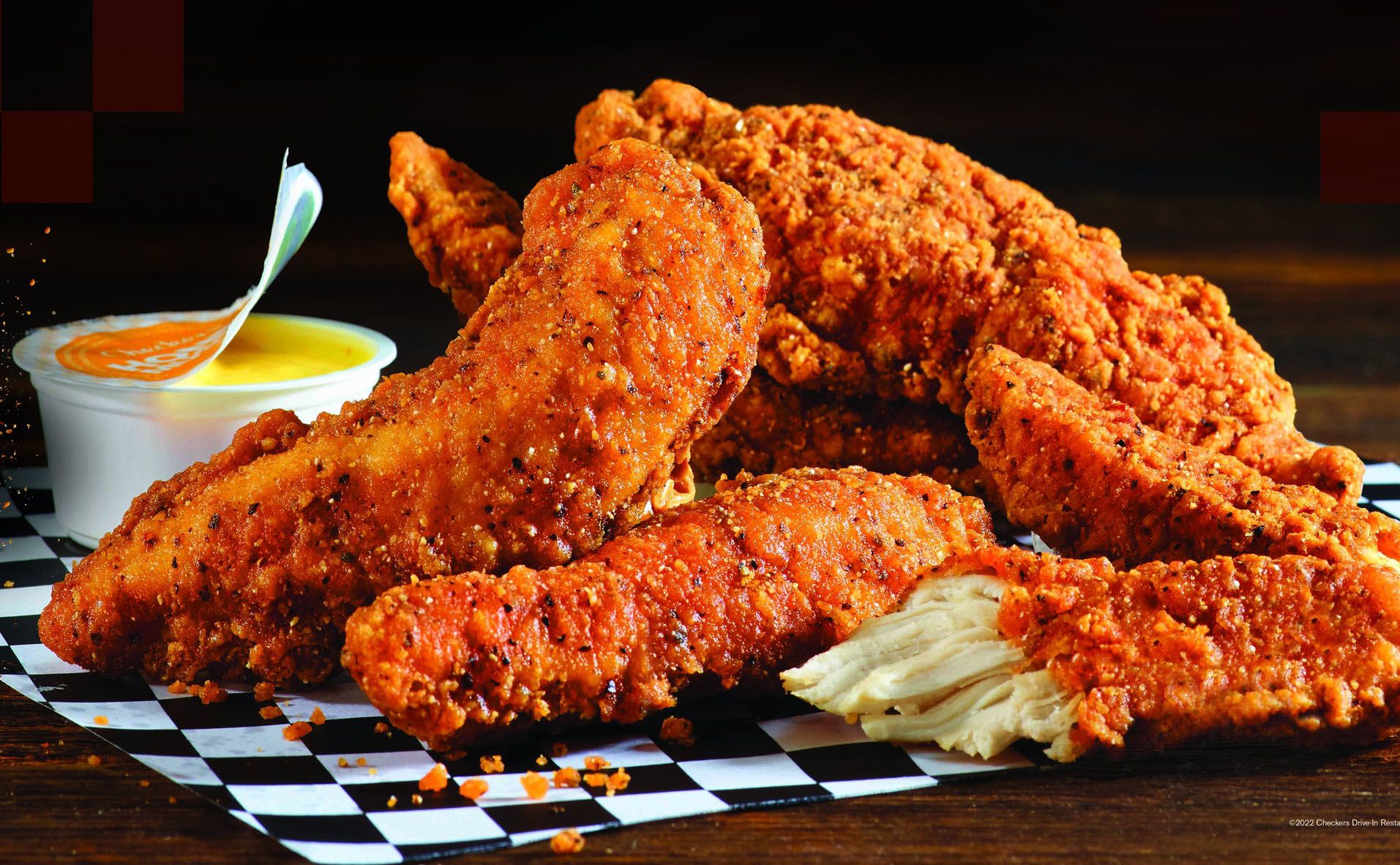 Every Tuesday in March Enjoy 2X the Rewards Points on Fry-seasoned Chicken Tenders at Checkers and Rally’s Every Tuesday in March Enjoy 2X the Rewards Points on Fry-seasoned Chicken Tenders at Checkers and Rally’s