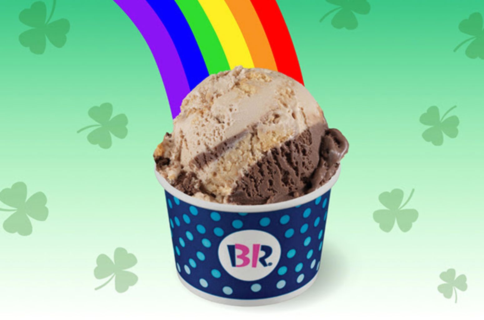 Rewards Members Get a Free Kids’ Scoop Using an In-app Coupon this St. Patrick’s Day with a $15+ Purchase at Baskin-Robbins Rewards Members Get a Free Kids’ Scoop Using an In-app Coupon this St. Patrick’s Day with a $15+ Purchase at Baskin-Robbins