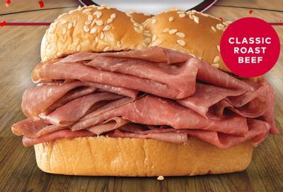 Arby’s Account Holders Can Get a Free Classic Roast Beef Sandwich with Purchase Through to April 8
