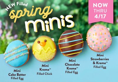 Spring Has Arrived at Krispy Kreme with their New Spring Mini Doughnuts