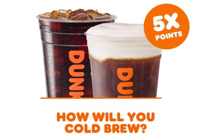 DD Perks Members Can Earn 5X the Rewards Points on All Cold Brew Beverages this April 20 at Dunkin’ Donuts