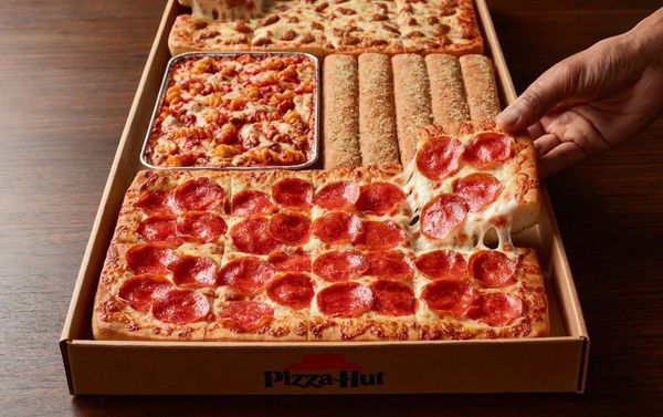 PIZZA HUT'S BIG DINNER BOX CHALLENGE.. DOUBLED! 