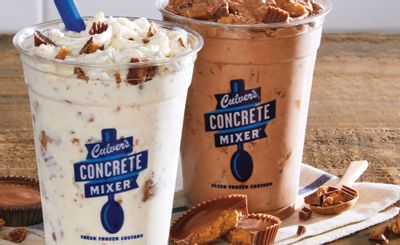 Culver’s Features Popular Chocolate and Vanilla Concrete Mixers Made with Reese’s Peanut Butter Cups