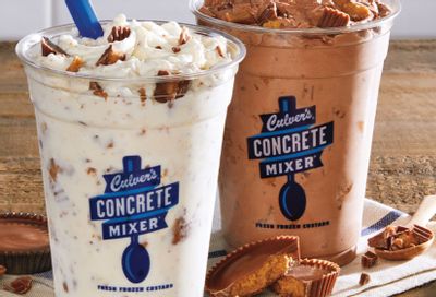Culver’s Features Popular Chocolate and Vanilla Concrete Mixers Made with Reese’s Peanut Butter Cups
