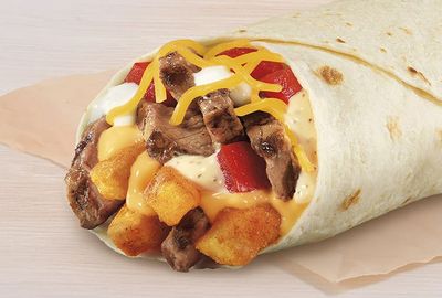 Taco Bell Launches their Steak White Hot Ranch Fries Burrito