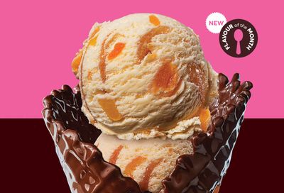 Grilled Peaches 'n Cream Ice Cream Arrives at Baskin-Robbins as June’s Flavor of the Month