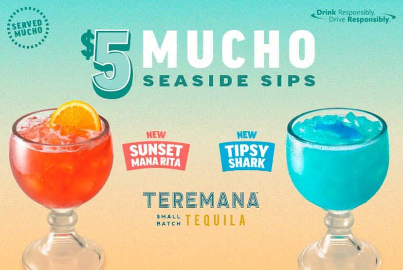 The New Sunset Mana Rita and Tipsy Shark Land at Applebee’s this Summer