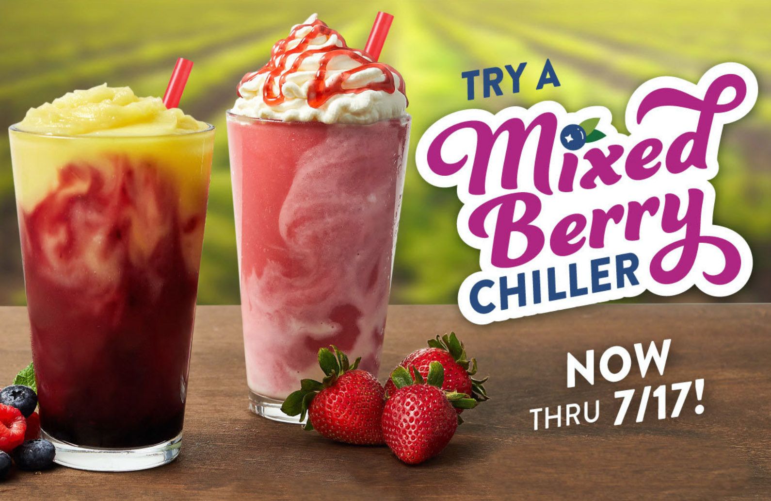 Krispy Kreme Serves Up their Mixed Berry Lemonade and Strawberries & Kreme Chillers