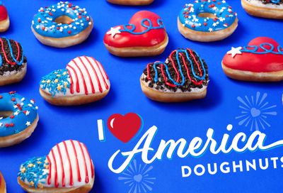 Score a Free Doughnut at Krispy Kreme When You Wear Red, White and Blue Through to July 4