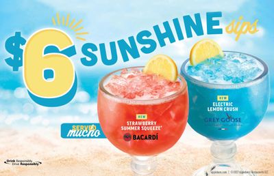 Applebee’s $6 Sunshine Sips are Back with the New Electric Lemon Crush and Strawberry Summer Squeeze
