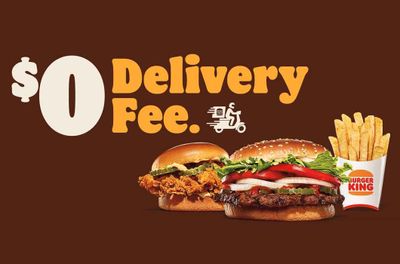 Burger King Offers a $0 Delivery Fee Every Thursday to Sunday In-app and Online: A Rewards Member Exclusive