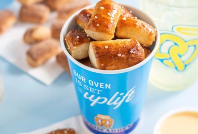 Pretzel Perks Members Can Save $3 Off Their Next In-app $15+ Delivery Order at Auntie Anne’s Pretzels