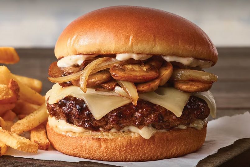 Applebee’s Premiers their Brand New Bourbon Street Mushroom Swiss Burger