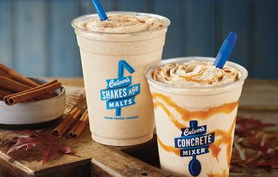 The Salted Caramel Pumpkin Concrete Mixer and Pumpkin Spice Shake are Now Available at Culver’s